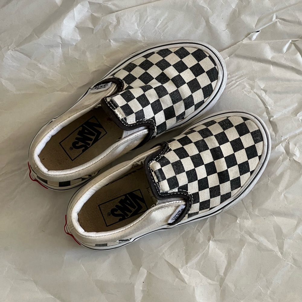 Toddler/ Big Kids Vans Slip Ons Size 11